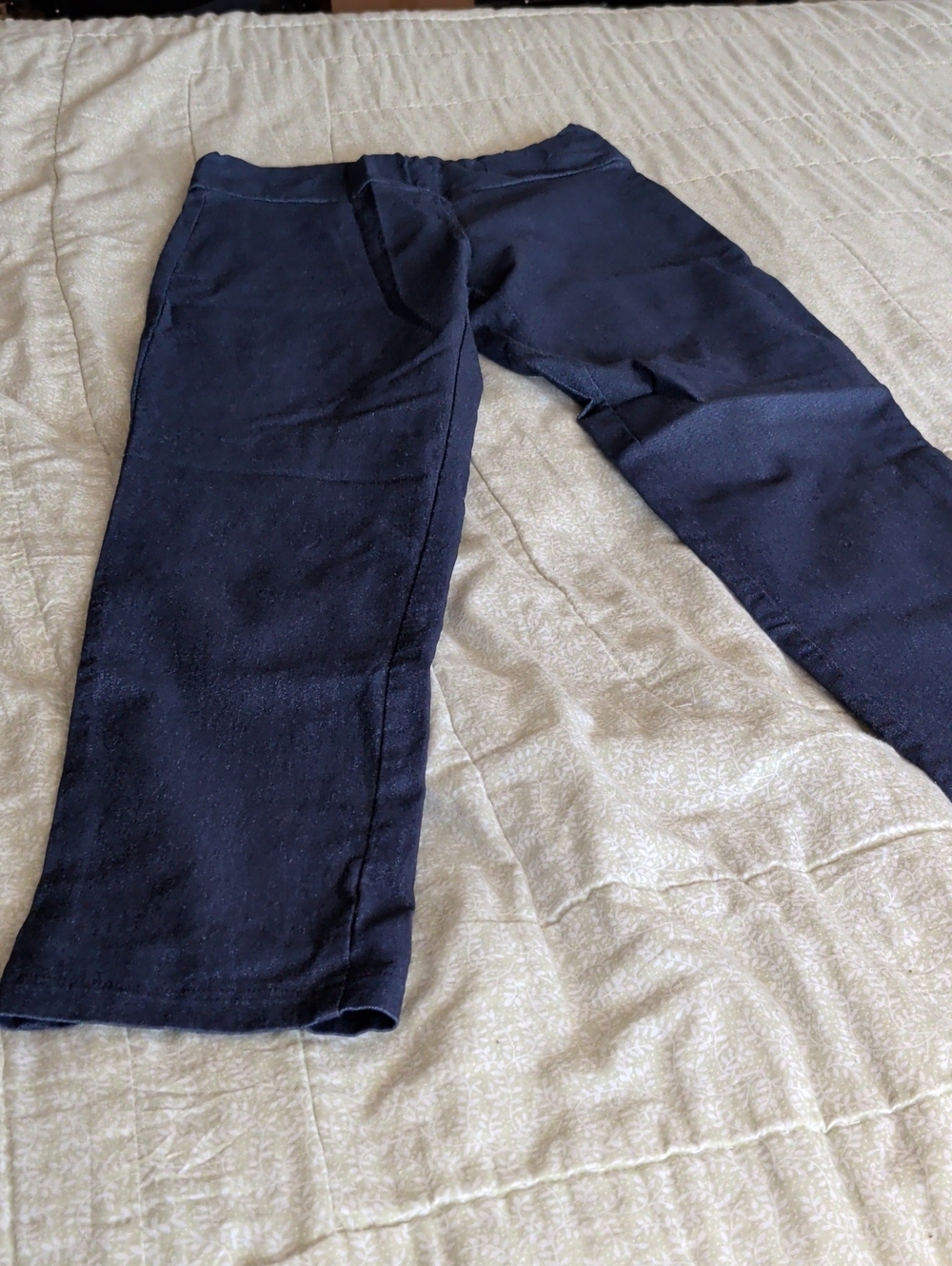 Women's Navy Pull-On Wide-Leg Leggings